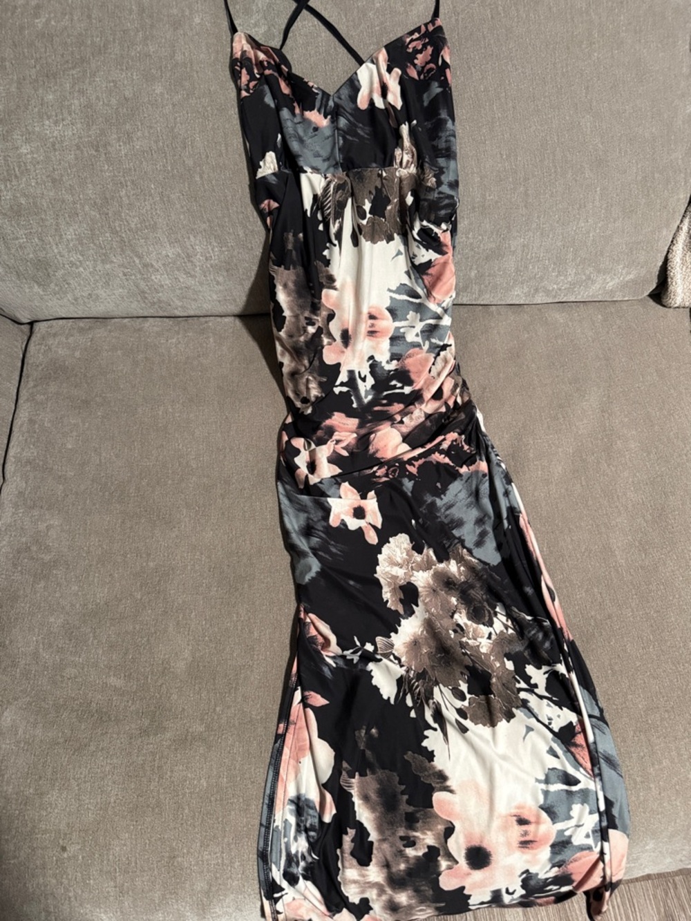 Venus lowback multicolor floral dress